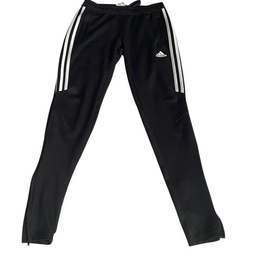 Nearly New! Adidas Black Climalite Tiro Soccer Pants Ankle Side Zip - Size XS